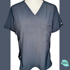 Dickies Men’s V-Neck Scrub Top - Charcoal